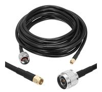 sourcing map Cavo di prolunga coassiale KMR/LMR240, 50 ohm, da SMA maschio a maschio di tipo N RF, a bassa perdita, cavo coassiale a bassa perdita, prolunga con connettore per uso radio 3G 4G 5G LTE