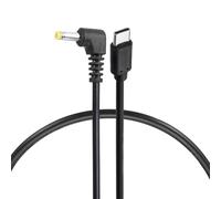 sourcing map Cavo trigger PD da 45 W, 15 V 3 A 4,0 x 1,7 mm Type-C ad angolo retto cavo di alimentazione 0,4 m USB C a DC PD Cavo di ricarica rapida per monitor portatile, telecamera di sicurezza