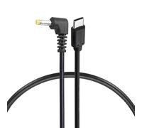 sourcing map Cavo trigger PD da 60 W, 20 V 3 A 4,0 x 1,7 mm Type-C ad angolo retto cavo di alimentazione 0,4 m USB C a DC PD cavo di ricarica rapida per monitor portatile, telecamera di sicurezza