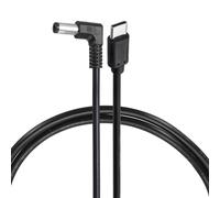 sourcing map Cavo trigger PD da 60 W, 20 V 3 A, 5,5 x 2,1 mm, tipo C, cavo di alimentazione ad angolo retto, 1 m, da USB C a DC PD, cavo di ricarica rapida per monitor portatile, telecamera di