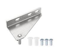 sourcing map Cerniere di ricambio per porta del congelatore in acciaio inossidabile, cerniera a colonna esterna, distanza albero destro 3,7 cm, per frigorifero con viti e boccola