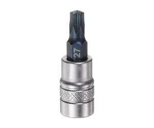 sourcing map Chiave a bussola Torx T27 Solid Star da 1/4", lunghezza 3,7 cm, punta in acciaio S2 CR-V per chiave a cricchetto, barra scorrevole, asta di prolunga