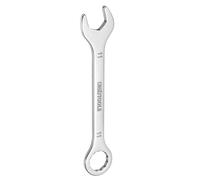 sourcing map Chiave combinata sottile da 11 mm con scatola a 6 punte e mini chiave combinata angolare a 15° in acciaio inossidabile 30Cr13, chiave metrica lucidata per riparazioni auto