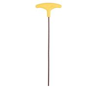 sourcing map Chiave esagonale con manico a T da 4 mm in acciaio S2 con braccio extra lungo giallo, chiave esagonale interna piatta, strumento di riparazione per riparazione di biciclette e moto