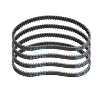 sourcing map Cinghia dentata in gomma HTD-3M, 84 denti, 252 mm di lunghezza x 6 mm di larghezza x 2,4 mm di altezza, cinghia dentata ad anello chiuso, 4 pezzi