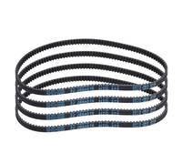 sourcing map Cinghia dentata in gomma HTD-3M a 125 denti, 375 mm di lunghezza x 6 mm di larghezza x 2,4 mm di altezza, puleggia ad anello chiuso, 4 pezzi