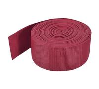 sourcing map Cinghia leggera in polipropilene da 9,1 m, 5 cm, per zaino, colore: rosso scuro, per bagagli e bagagli esterni