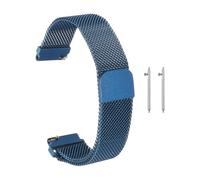 sourcing map Cinturino di ricambio per orologio in acciaio inox, 12 mm, a sgancio rapido, con fibbia magnetica, per uomo e donna, blu