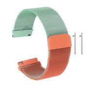 sourcing map Cinturino di ricambio per orologio in acciaio inox, a sgancio rapido, con fibbia magnetica, per uomini e donne, 20mm, Acciaio inossidabile, No.