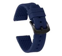 sourcing map Cinturino in silicone morbido a sgancio rapido in gomma con fibbia per uomini e donne, 22mm, Silicone, Nessuna pietra preziosa