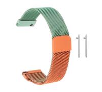 sourcing map Cinturino per orologio in rete in acciaio inox, a sgancio rapido, regolabile, con fibbia magnetica, per uomini e donne, 18mm, Acciaio inossidabile, No.