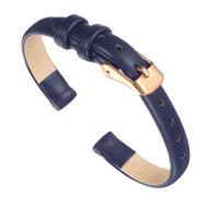 Sourcing map Cinturino per orologio in vera pelle multi-taglia, bracciale piatto in pelle sottile ed elegante per uomo e donna, 8mm, Non pietra preziosa
