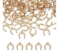 sourcing map Ciondolo a forma di ferro di cavallo, in lega, a forma di ferro di cavallo, stile occidentale, per la creazione di gioielli, 16 x 13mm, Lega di acciaio, Nessuna pietra preziosa