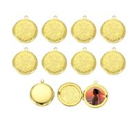 sourcing map Ciondolo portafoto personalizzato, in rame, stile retrò, per donne e uomini, portachiavi commemorativi fai da te, collane e braccialetti, 30.5 x 27 x 5.4mm, Acrilico, Non pietra preziosa