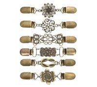 sourcing map Clip per abito posteriore Cinch, maglione retrò cardigan scialle collare mantello clip in vita spilla per tenere insieme il maglione, 4.76", Lega di acciaio