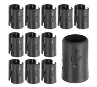 sourcing map Clip per scaffalature in filo metallico, 24 pezzi, 19 mm, manicotti di ricambio in plastica per scaffalature (12 paia)