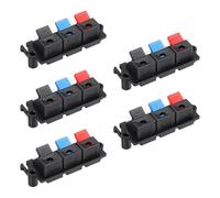 sourcing map Clip terminale a molla a 3 vie piastra connettore a rilascio a pressione presa jack presa altoparlante morsettiera morsetto di giunzione morsetto di prova clip WP3-19 5 pezzi