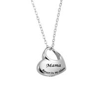 sourcing map Collana a forma di cuore per ceneri di mamma, urna commemorativa per ceneri di cremazione, impermeabile, con kit di imbuto, per ceneri dei propri cari (tonalità argento)