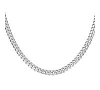 sourcing map Collane a catena da uomo in acciaio inox, accessori per uomo e donna, idea regalo, 9" x 0.2", Acciaio inossidabile, Nessuna pietra preziosa