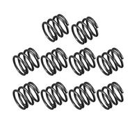 sourcing map Compressione Molla - 1.2mm Filo Diametro 12mm OD 10mm Libero Lunghezza Molla Acciaio Estensione Molla Nero 10Pz