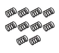 sourcing map Compressione Molla - 1.2mm Filo Diametro 12mm OD 15mm Libero Lunghezza Molla Acciaio Estensione Molla Nero 10Pz