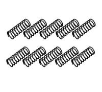 sourcing map Compressione Molla - 1.2mm Filo Diametro 12mm OD 30mm Libero Lunghezza Molla Acciaio Estensione Molla Nero 10Pz