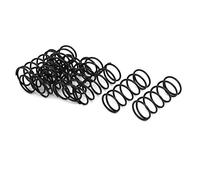 Uxcell Molla a compressione in acciaio filo 1,2 mm Ø15 mm OD35 mm Nero 10 pezzi