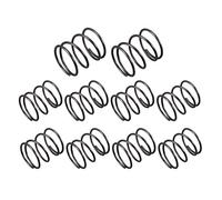 sourcing map Compressione Molla - 1.2mm Filo Diametro 18mm OD 20mm Libero Lunghezza Molla Acciaio Estensione Molla Nero 10Pz