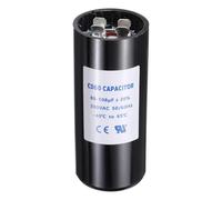 sourcing map Condensatore CD60 88-108 UF/Mfd, 330 VAC CD60 Condensatore di avviamento del motore 50/60 Hz per pompa da pozzo di avviamento del motore del ventilatore elettrico, nero