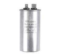 sourcing map Condensatore di corsa rotondo CBB65 35uF 35mfd 450V AC 40/85/21 Custodia in alluminio con terminale per condizionatore d'aria compressore motore pompa di calore condensatore