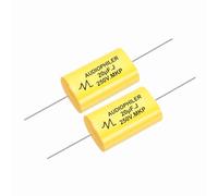 sourcing map Condensatore divisore ad alta frequenza da 20 uF, 276 V, per altoparlanti audio, crossover, non polarità, in polipropilene, MKP, condensatori a pellicola