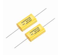 sourcing map Condensatore divisore ad alta frequenza da 6,8 uF, 288 V, per altoparlanti audio, crossover, non polarità, in polipropilene MKP, condensatori a film MKP, 2 pezzi