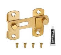 sourcing map Confezione da 1 chiavistello a scatto per cancello, 5 cm, in acciaio inox, per porta scorrevole, per bagno, fienile, recinzione, gabbia per animali domestici, garage, finestre, oro