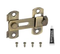 sourcing map Confezione da 1 chiavistello a scatto per cancello, 5 cm, in acciaio inox, per porta scorrevole, per bagno, steccato, recinzione, gabbia per animali domestici, garage, finestra, bronzo