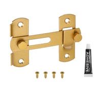 sourcing map Confezione da 1 chiavistello a scatto per cancello, 7,1 cm, in acciaio inox, chiusura scorrevole, per bagno, fienile, recinzione, gabbia per animali domestici, garage, finestre, oro