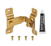 sourcing map Confezione da 1 chiavistello a scatto per cancello, 8,4 cm, in acciaio inox, 90 gradi, per porta scorrevole a 90 gradi, serratura ad angolo retto, curvo, per steccato, recinzione, gabbia