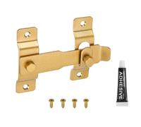 sourcing map Confezione da 1 chiavistello a scatto per cancello, 8,4 cm, in acciaio inox, chiusura scorrevole, per bagno, fienile, recinzione, gabbia per animali domestici, garage, finestre, oro