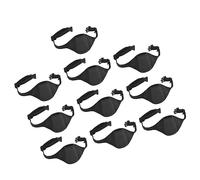 sourcing map Confezione da 10 cinghie per microfono da fitness, con cintura regolabile, per istruttori, teatro, insegnanti, altoparlanti, nero