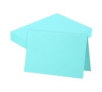 sourcing map Confezione da 100 cartoncini bianchi da 15 x 20 cm, colore celeste, spessi, piegati, per stampanti, biglietti fai da te, biglietti di auguri, inviti, cartoline