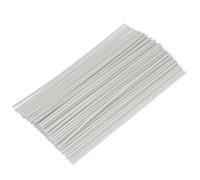 sourcing map Confezione da 100 ricariche per penna 3D, a bassa temperatura di stampa, 2,5 mm x 15 cm, per stampanti PCL, supporto solo per penna 3D, grigio chiaro