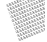 sourcing map Confezione da 20 barre filettate M6 x 180 mm, passo filettatura 1 mm, in acciaio inox 304, con filettatura destra, per barre filettate a destra