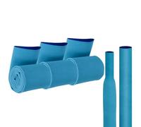 sourcing map Confezione da 3 tubi termorestringenti da 1 m di diametro, 45 mm, antiscivolo, impermeabili, con impugnatura termoretraibile, per sport, fitness, colore: blu satinato