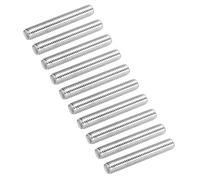 sourcing map Confezione da 30 barre filettate M8 x 50 mm, passo filettatura 1,25 mm, in acciaio inox 304, con filettatura destra, per barre filettate a destra