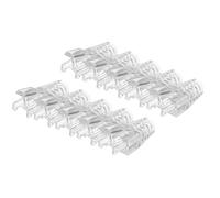 sourcing map Confezione da 60 coperture per bagagliaio, Cat5, Cat5e, Cat6, Cat6A, cavo di rete Ethernet, diametro del foro 6,5 mm (trasparente)