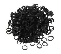 sourcing map Confezione da 600 elastici in gomma per capelli, neri, 20 mm x 5 mm, per casa e ufficio