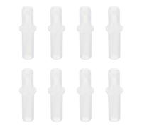 sourcing map Confezione da 8 accessori per porta bifold, kit di riparazione per porte scorrevoli a due pieghe, guida superiore per porte scorrevoli pieghevoli, argento