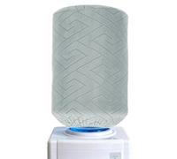 sourcing map Copertura antipolvere per erogatore d'acqua, riutilizzabile, in tessuto resistente, copertura decorativa in tessuto elastico, per casa, ufficio, stile rombo, grigio chiaro