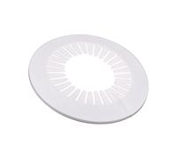 sourcing map Copertura decorativa per tubi, 90 mm-100 mm, in plastica PP, colore bianco, 4 pezzi