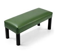 sourcing map Copertura impermeabile per panca da pranzo, in pelle sintetica elasticizzata, rettangolare, 70,1 - 80 cm, per panchine da pianoforte, sedie da cucina e sala da pranzo, verde