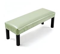 sourcing map Copertura impermeabile per panca da pranzo, in pelle sintetica elasticizzata, rettangolare, 100-120 cm, per panchine da pianoforte, sedie da cucina, sala da pranzo, verde tenero